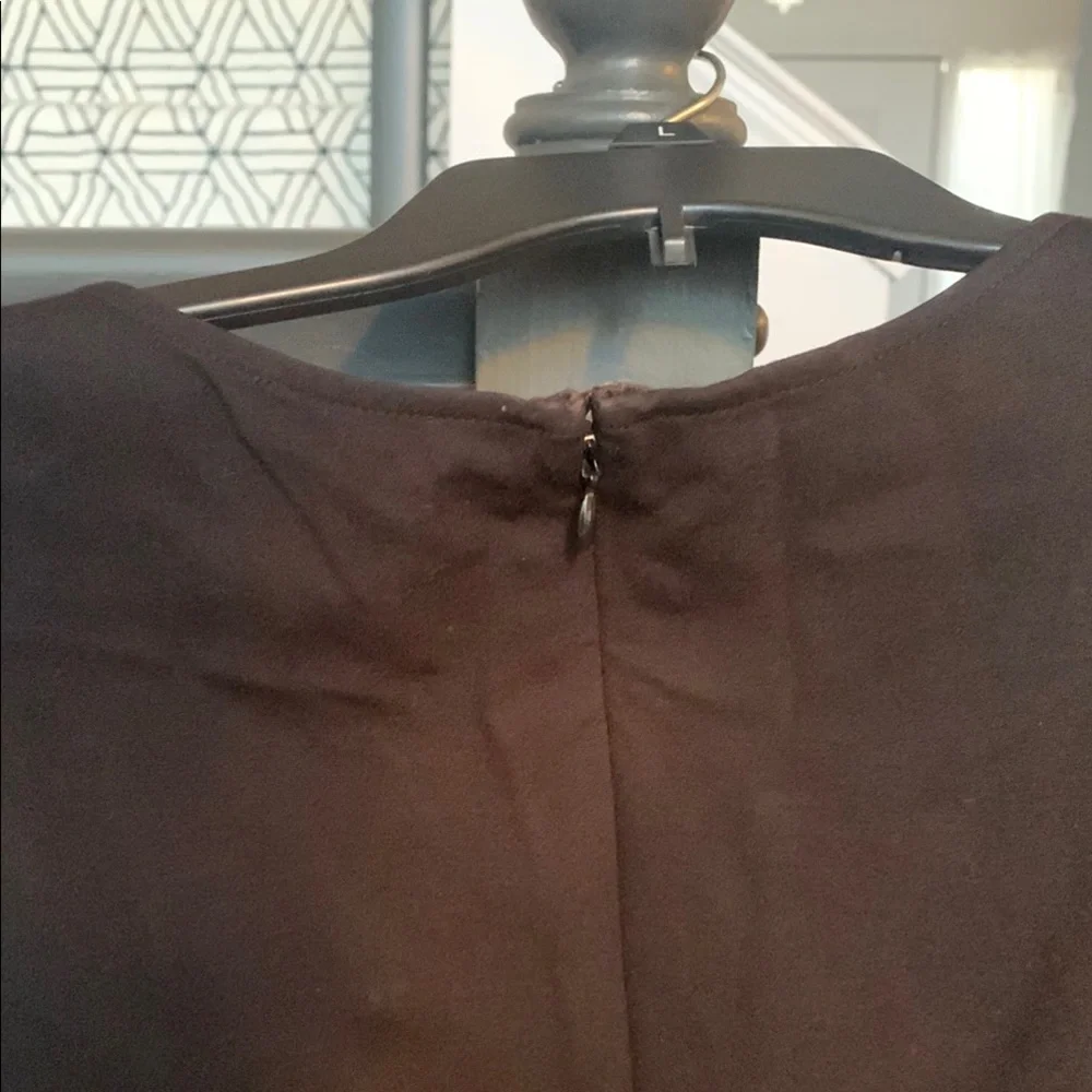 Vince Camuto Black Leather Top - Picture 5 of 8